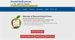 Desktop Screenshot of discountschoolforms.com